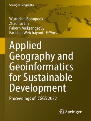 Applied Geography And Geoinformatics For Sustainable Development By ...